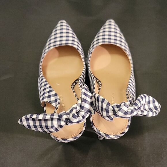 BCBGENERATION HENAYA LEATHE STYLISH CHECKER SLINGBACK HEEL - Picture 6 of 16